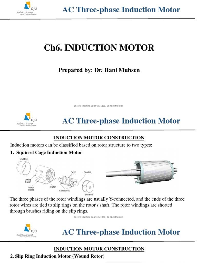 AC Three-Phase Induction Motor Overview | PDF | Electrodynamics | Machines