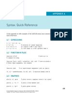 Appendix a Syntax Quick Reference 2017 Essential MATLAB for Engineers and Scientists Sixth Edition