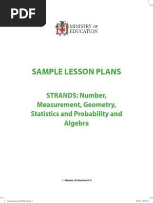 Sample Lesson Plans