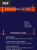 Aerodynamics in Cars