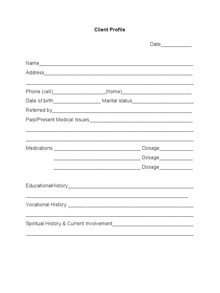 Clientprofile 1 | PDF | Business