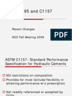 ASTMC595 and C1157RecentChanges