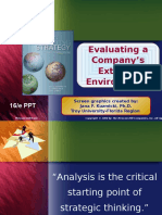 Evaluating A Company's External Environment: Chapter Title