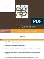 TUTORIAL PSEINT Fundamentos Programación