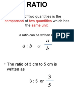 A Ratio of Two Quantities Is The of Which Has The