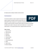 Sample Website Design RFP Template