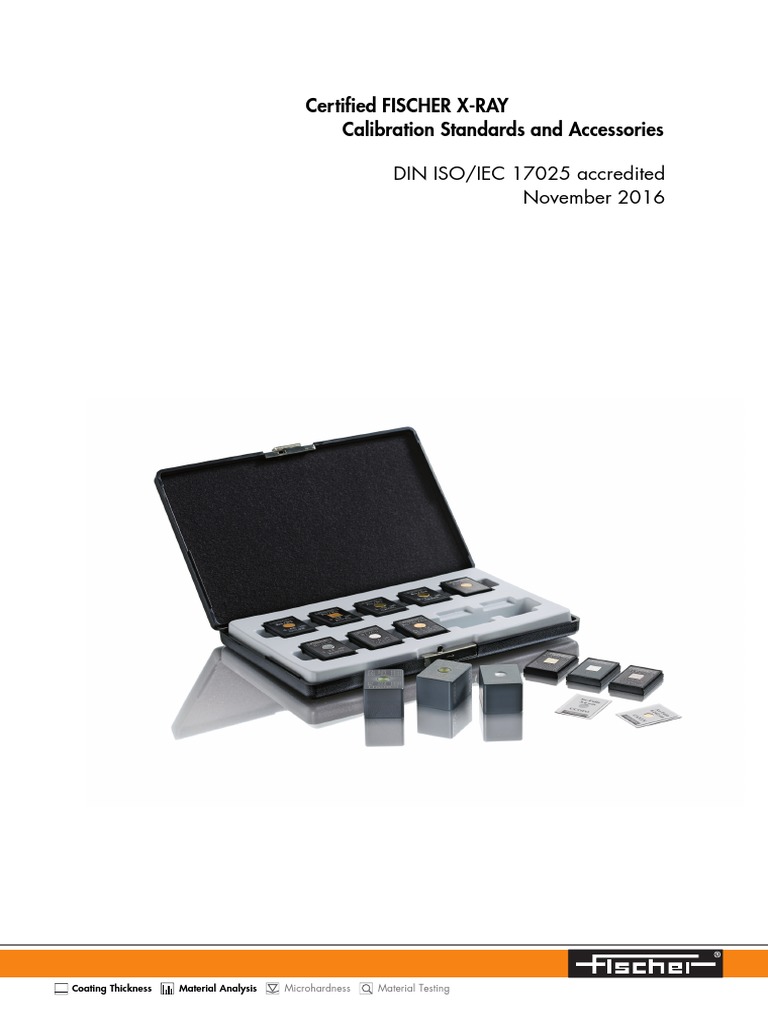TDS XRAY Calibration Standards 952025 EnBIG PDF Calibration Sets Of Chemical Elements