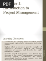 Ch01 - Introduction To Project Management