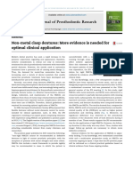 Non-Metal Clasp Dentures: More Evidence Is Needed For Optimal Clinical Application