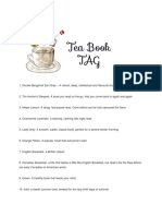 Tea Book Tag