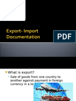 Export Import documentation 
