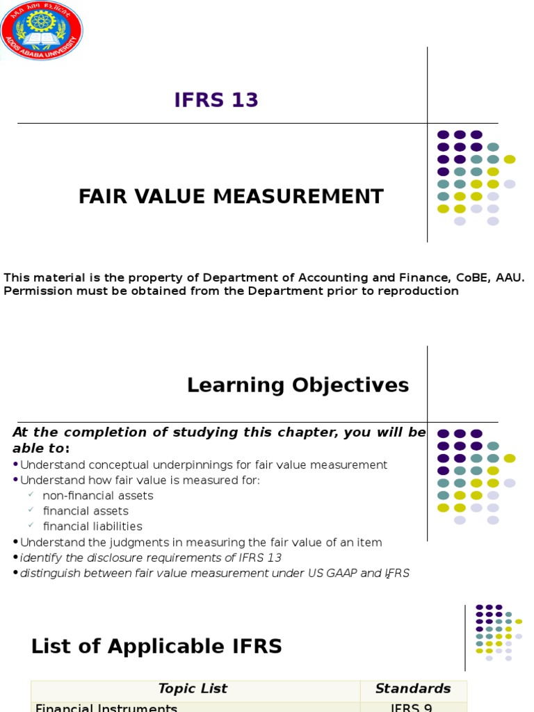 IFRS 13: Fair Value Measurement Guide | PDF | Fair Value ...