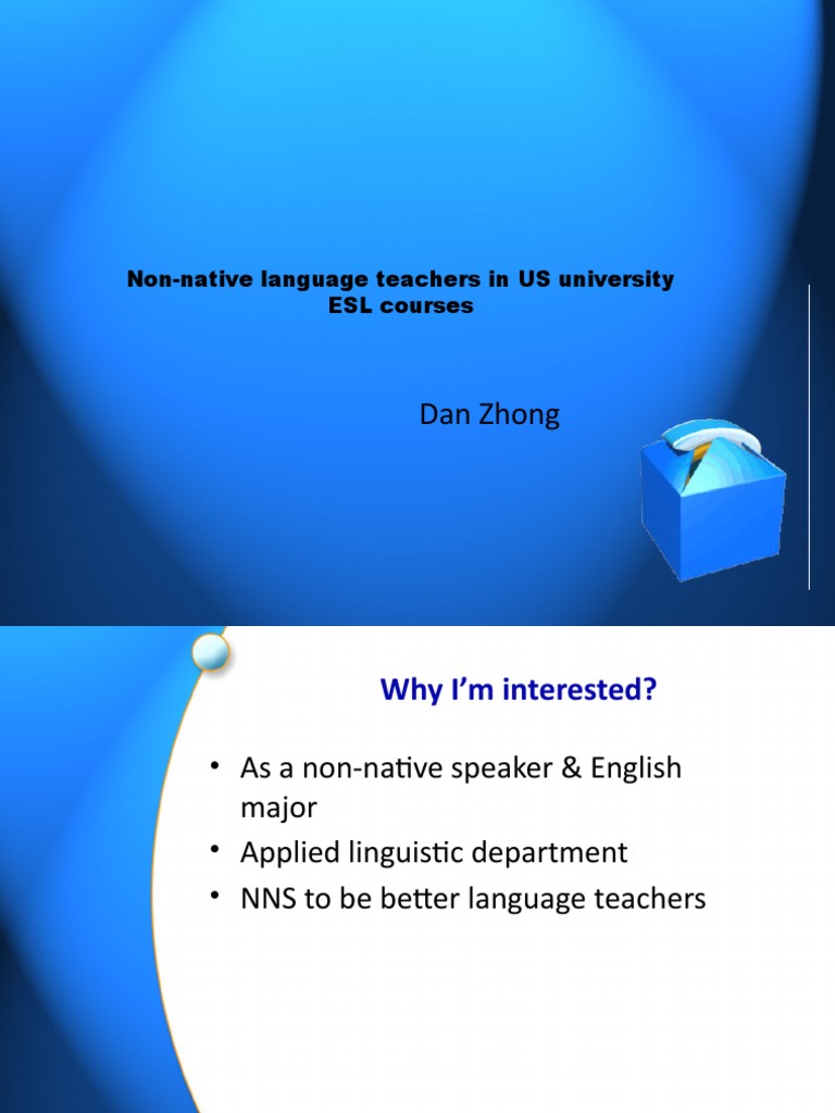 Challenges for Non-Native ESL Teachers | PDF | English As A Second Or ...