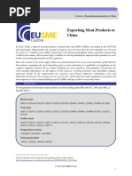 Eu Sme Centre Guideline Exporting Meat Products to China