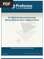 Download Background Screening ROI White Paper by Proforma Screening Solutions SN33741767 doc pdf