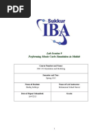 Simulation Lab Report 9