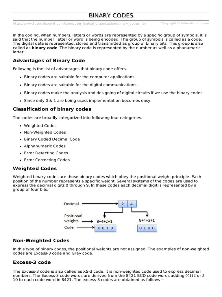 Binary Codes | PDF | Binary Coded Decimal | Ebcdic