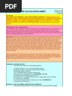 Static Pressure Calculation Sheet: Disclaimer!! Use This at Your Own Risk! Hire A Professional Engineer