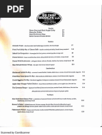 Big Chief Brooklyn Menu
