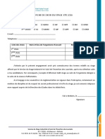 Fiche de Choix Des Stages 2016 PDF