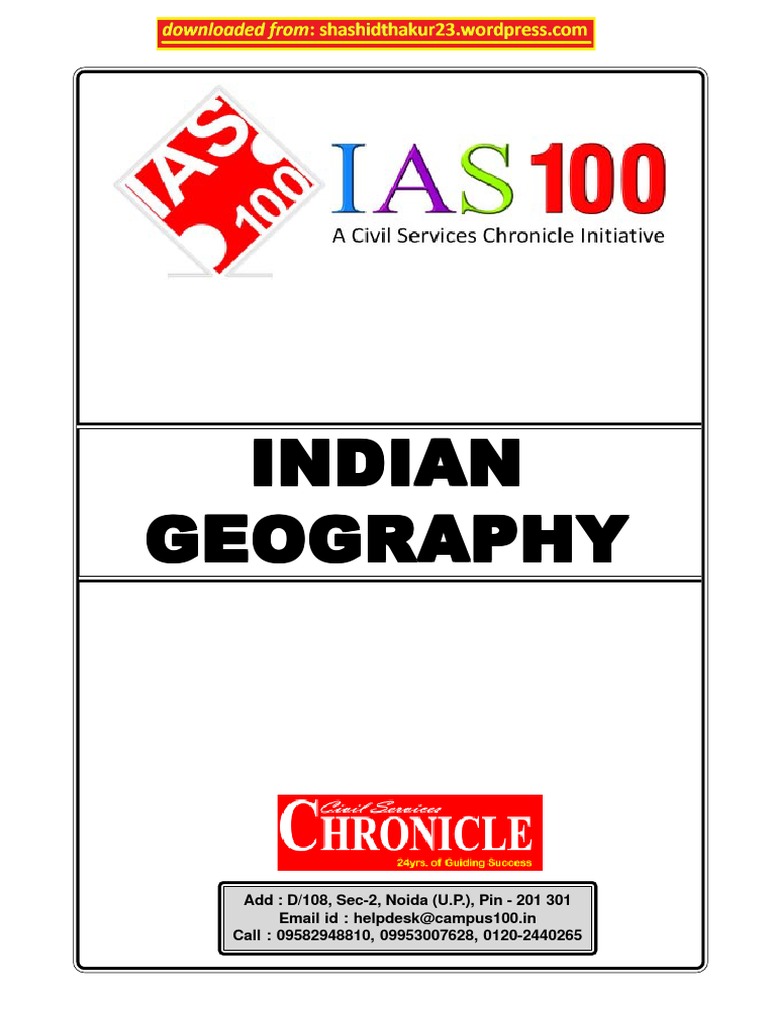 Indian Geography PDF | PDF | Himalayas | Earth Sciences
