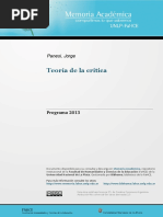 Teoria de La Critica 2013