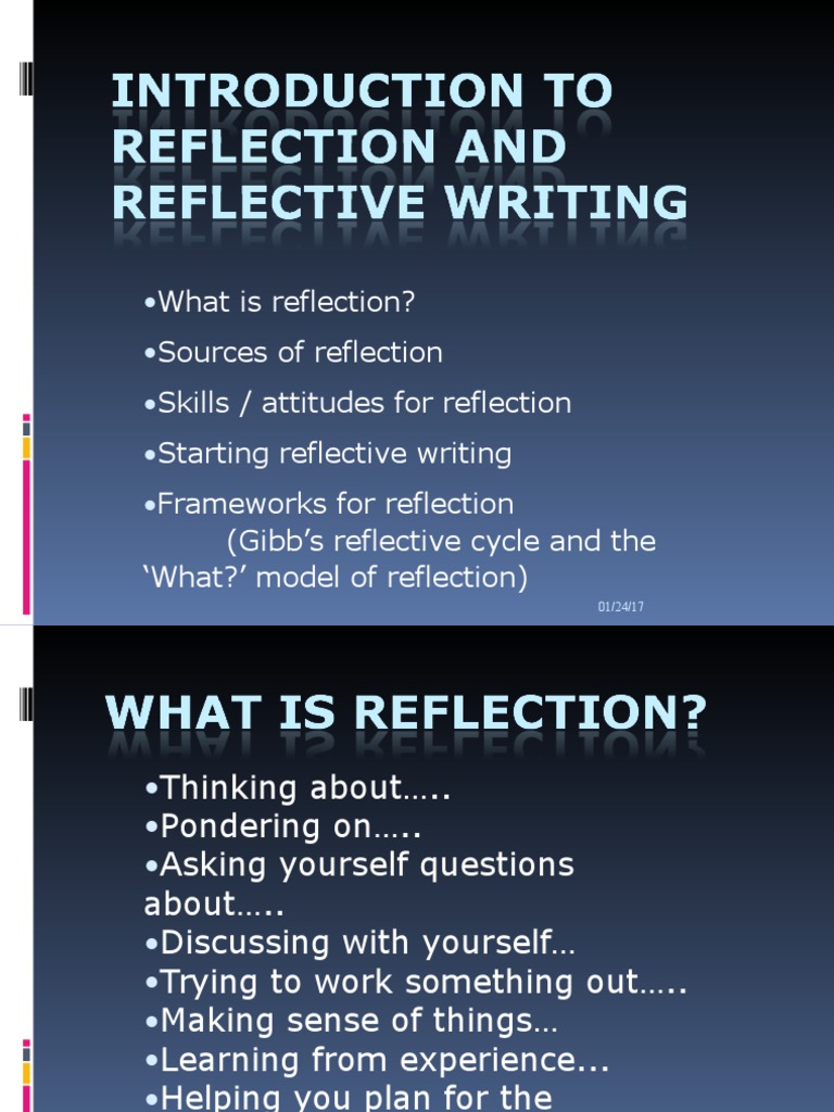 Reflective Writing b8ll100 | PDF | Reflective Practice | Cognition