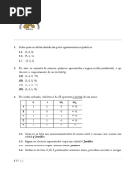 Ficha Formativa 7 - Química - Números Quânticos e Configuração Electrónica