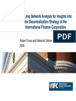 Applying Network Analysis for Insights Into the Decentralization Strategy at the International Finance Corporation