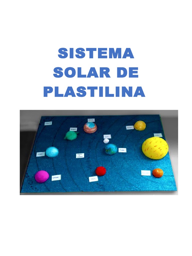 Maqueta del Sistema Solar para Imprimir 