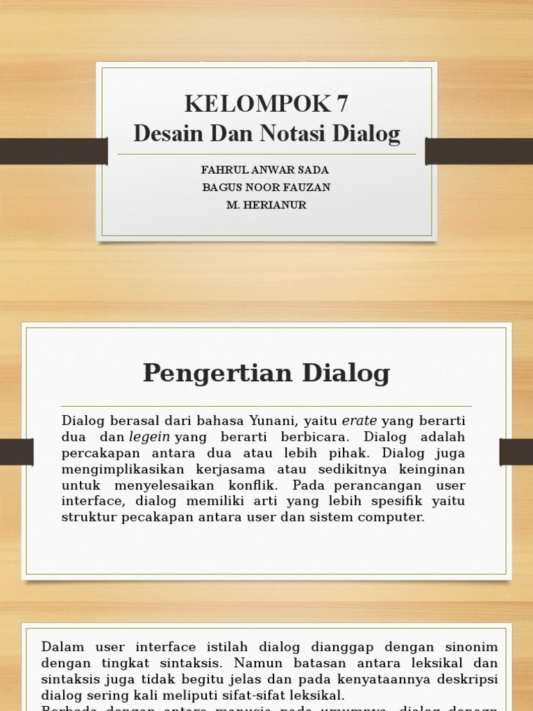 Desain Notasi Dialog pada IMK | PDF