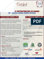 Employment Opportunities in Banks: Ibp - Certified General Banker Program