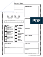 BX or LL Character Sheet PDF