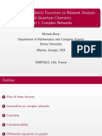 Applications of Matrix Functions to Network Analysis