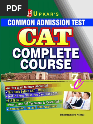 CAT Complete Course + 3000 CAT Questions (PDF) Stark | PDF