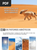 04. Adaptação dos Seres Vivos ao Meio Ambiente