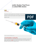 30 Solid Scientific Studies That Prove Vaccines Are Linked With Autism