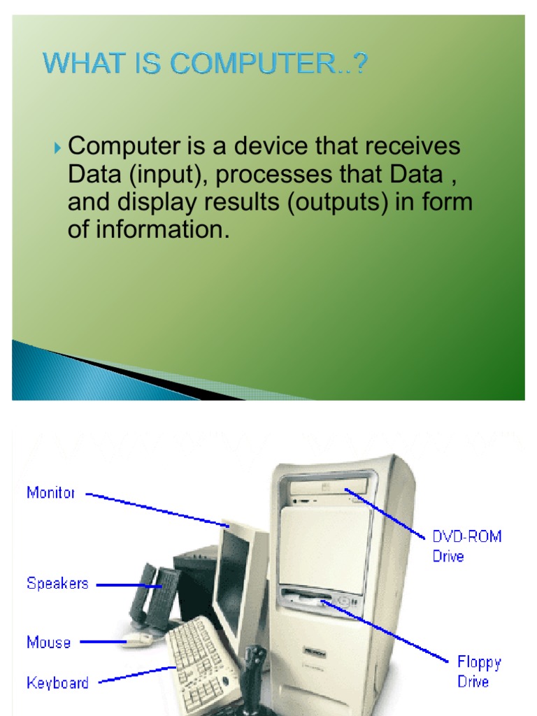Computer Hardware Training PPT Random Access Memory Central Processing Unit