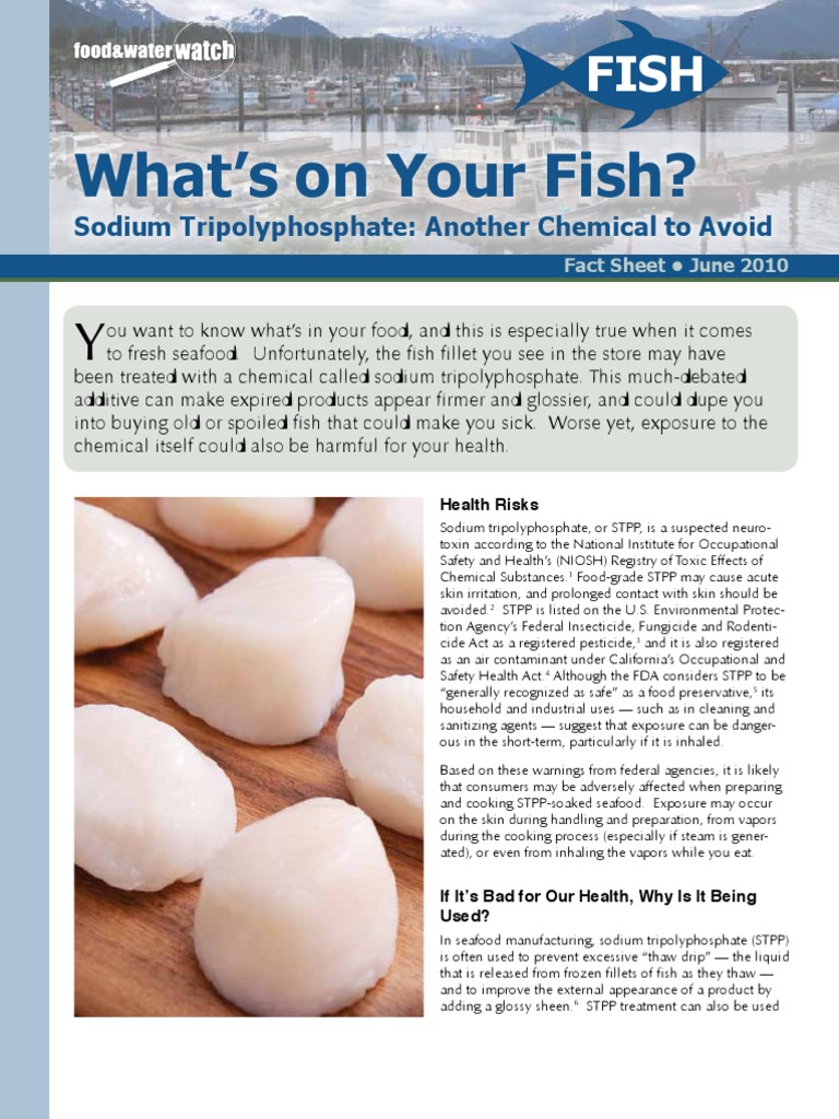 What’s on Your Fish? Sodium Tripolyphosphate Another Chemical to Avoid