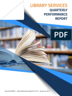 Library Services: Quarterly Performance