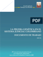 La Prueba Genetica en El Sistema Judicial Colombiano