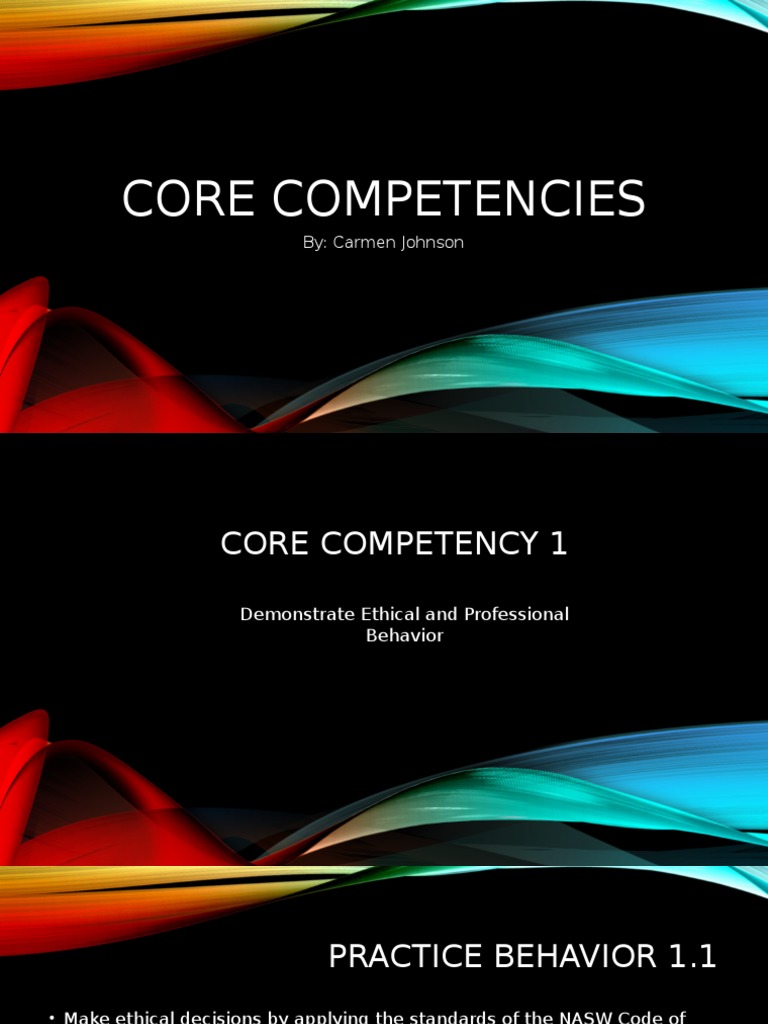 Core Competencies PDF Qualitative Research Evaluation