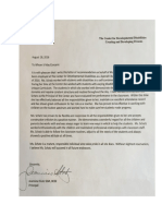 CDD Letter of Recommendation