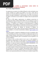 Rojas Pedro Representación Política y Corrientazo