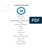 La Educación A Distancia Conceptos y Características