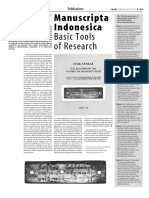 ISIM 2 Manuscripta Indonesica Basic Tools of Research