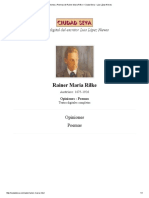 Opiniones y Poemas de Rainer Maria Rilke