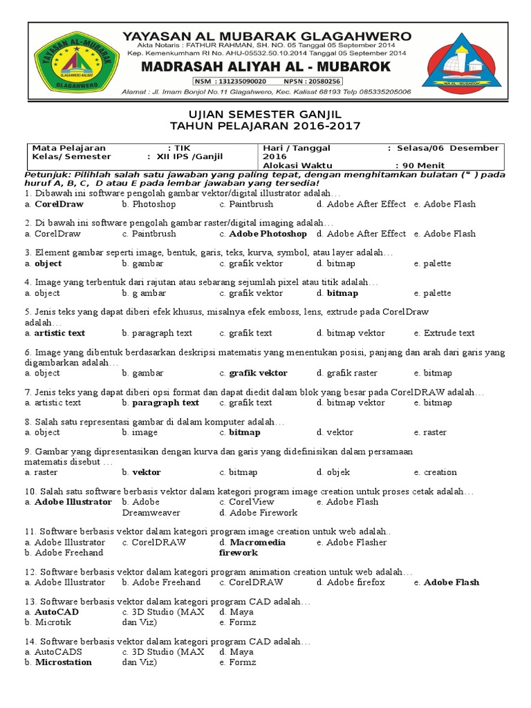 Di Bawah Ini Software Pengolah Gambar Vektor Atau Digital Illustrator Adalah Studi Indonesia