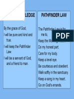 Pathfinder Pledge & Law