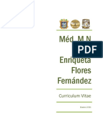 Curriculum Méd. y MN. María E. Flores Fernández